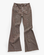 HOPE Surf Stud Trousers Stone Grey Marble