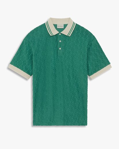 Drôle De Monsieur Monogram Polo Emeraude