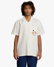 Palmes Gardens Short-Sleeved Shirt Off White