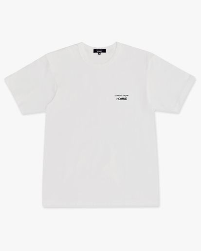 Comme des Garçons Homme Cdg Logo T-Shirt White