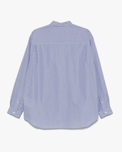 Comme des Garçons Homme Striped Cotton Poplin Shirt Navy/Sax/White