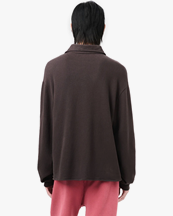 Our Legacy Recovery Shirt Deep Brown Fuzzy Fleece