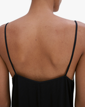 Filippa K Draped Twill Strap Dress Black