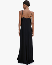 Filippa K Draped Twill Strap Dress Black