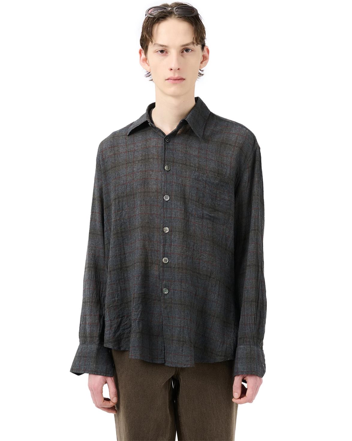 Our Legacy Above Shirt Bazaar Check Breeze Weave - Vallgatan 12