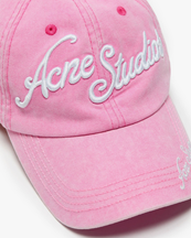 Acne Studios Embroidered Logo Cap Bubble Pink