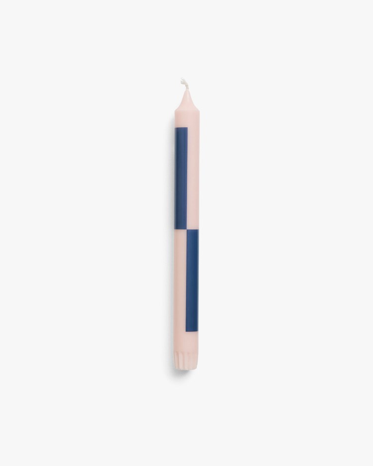 HAY Pattern Candle Light Pink/Dark Blue