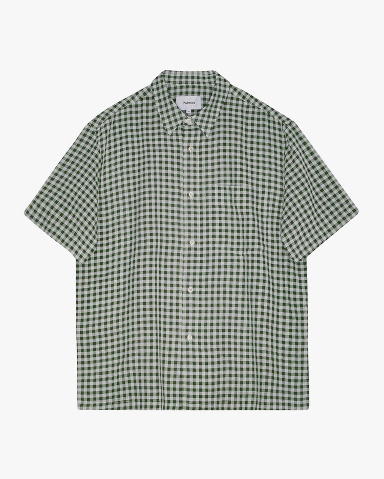 Palmes Checkered Shirt White/Green