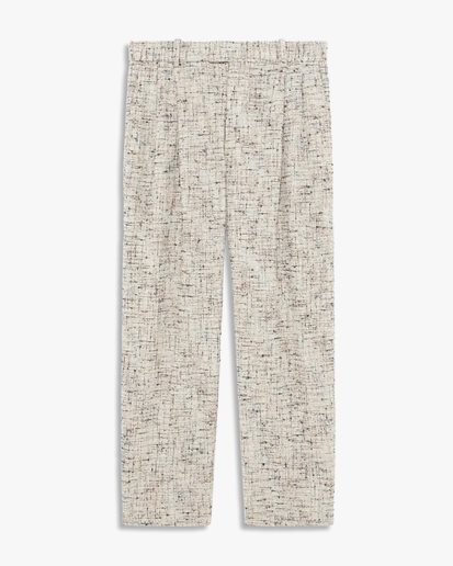 Drôle De Monsieur Baggy Tweed Pants Ecru