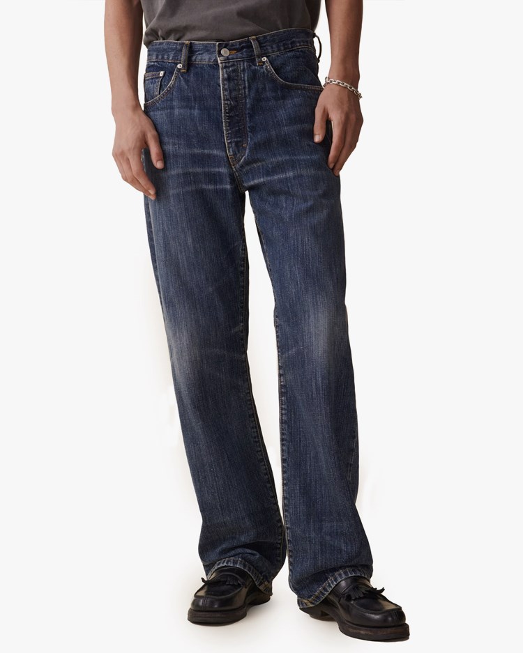 Jeanerica Vm009 Vega Jeans Dark Blue Righe