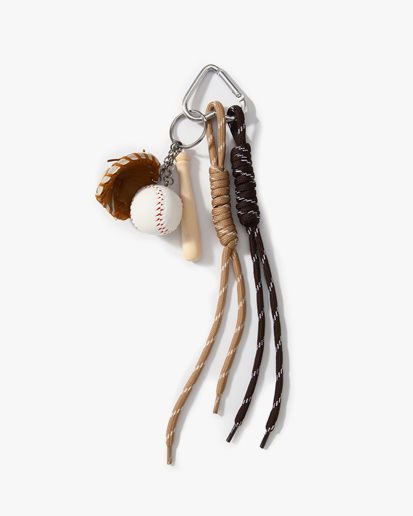 Baseball Bag Charm Brown