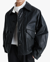 LEMAIRE Biker Blouson Black