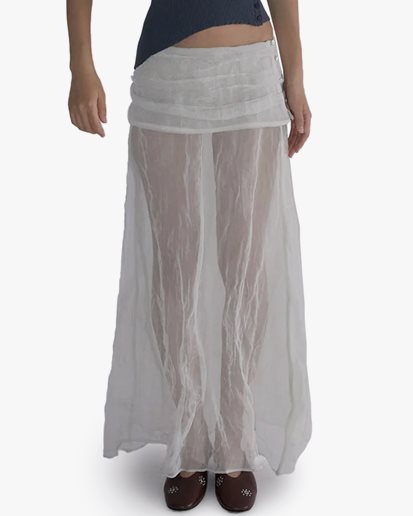 Paloma Wool Mae Long Skirt Off White
