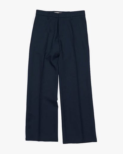 Stockholm Surfboard Club Sune Tailored Bootcut Trousers Navy