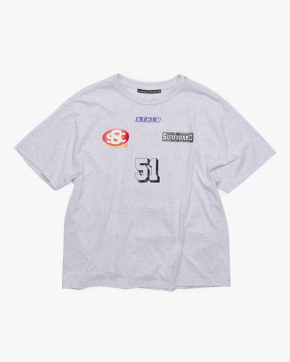 Stockholm Surfboard Club Box T-Shirt Sponsor Grey Melange