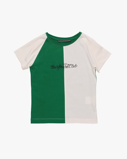 Stockholm Surfboard Club Fitted Raglan T-Shirt Green/White