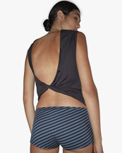Paloma Wool Duli Open Back Top Brown