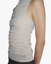 Paloma Wool Hari Gathered Top Beige