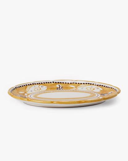 Due Sirene Serving Plate Large Golden