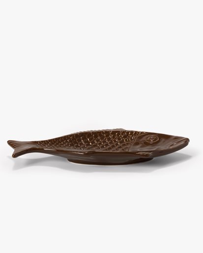 Due Sirene Fish Plate Large Brown