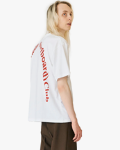 Stockholm Surfboard Club Regular Back Logo T-Shirt White/Red