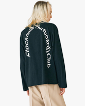 Stockholm Surfboard Club Greg Back Logo Long Sleeve Black