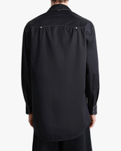 LEMAIRE Embellished Metal Shirt Black