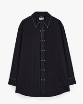 LEMAIRE Embellished Metal Shirt Black
