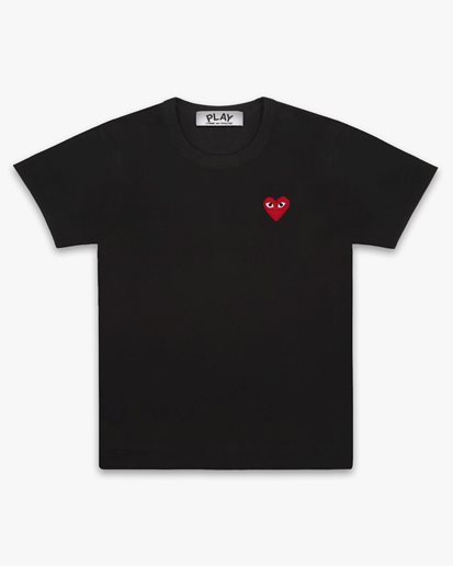 Comme des Garçons Play Red Heart T-Shirt Black
