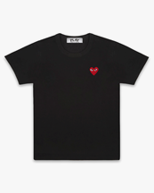 Comme des Garçons Play Red Heart T-Shirt Black
