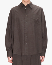 HOPE Room Shirt Dark Brown Check