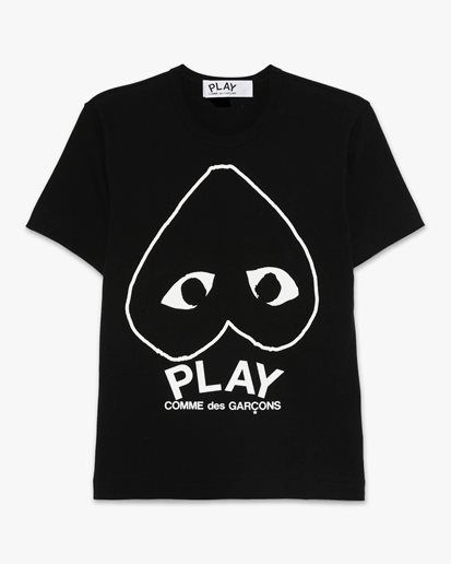Comme des Garçons Play Graphic Play Heart T-Shirt Black