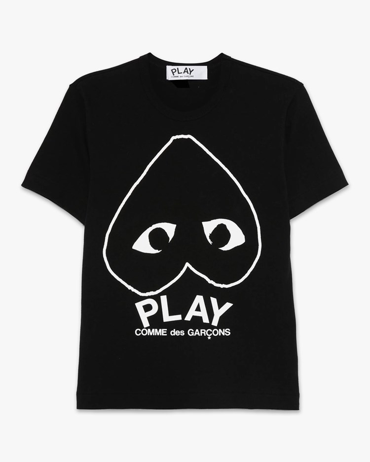 Comme des Garçons Play Graphic Play Heart T-Shirt Black