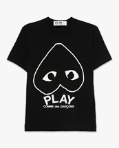 Comme des Garçons Play Graphic Play Heart T-Shirt Black