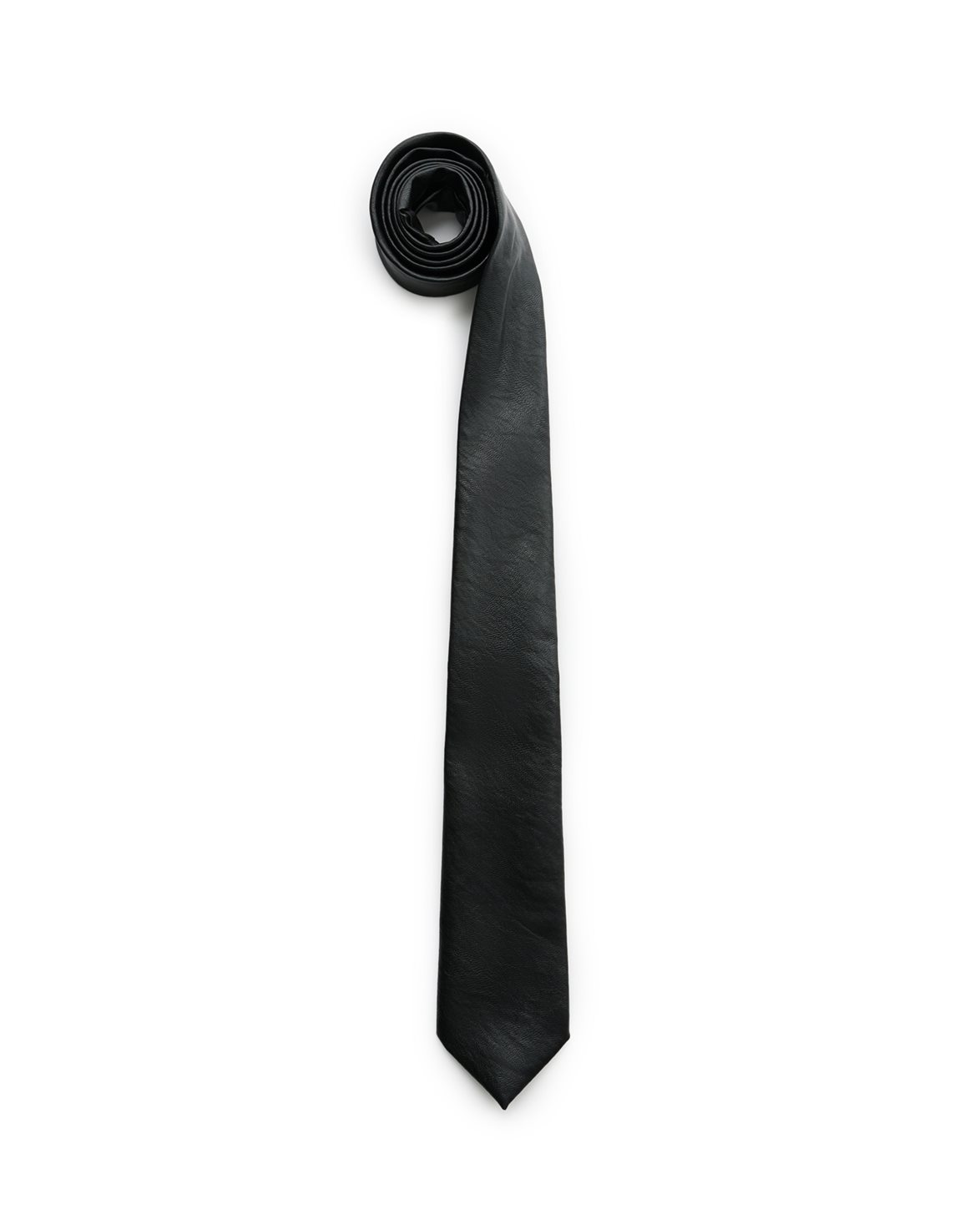 小物 Our Legacy TIE Black Real Fake Leather Our Legacy - Tie Black Real Fake Leather