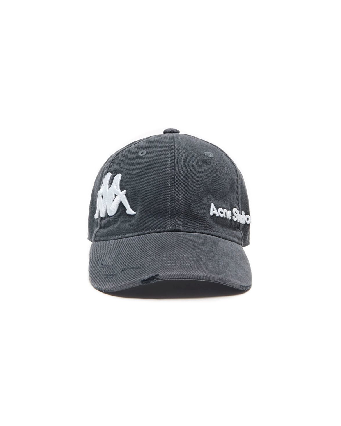 キャップ Acne Studios Carliy Cap - Acne Studios - Cotton - Black ACNE STUDIOS Carliy Tourist Logo-Embroidered Cotton-Twill