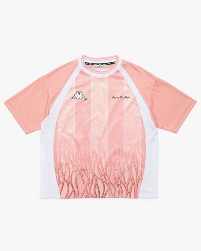 Acne Studios Kappa Enim Football T-Shirt Light Pink/Pink