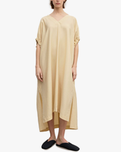 House of Dagmar Rouched Dress Desert Sand