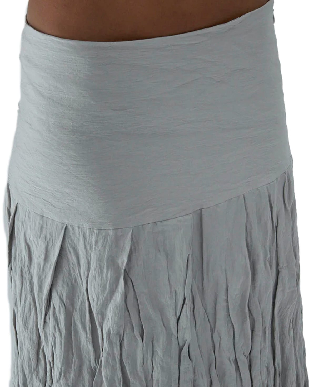 【関税込み】Paloma Wool グレー Sluto マキシスカート SLUTO-Gathered and pleated skirt with a wrinkled effect