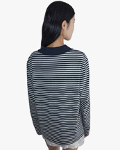Paloma Wool Gondolieri Polo Sweater Navy