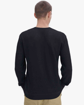 Filippa K Mesh Knit Henley Black