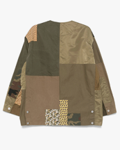 Comme des Garçons Homme Patchwork Jacket Khaki Mix