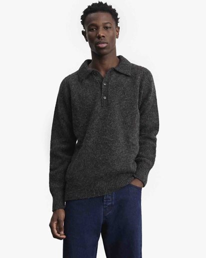 Another Aspect Polo Shirt 4.0 Grey Melange
