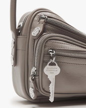 Acne Studios Camero Party Shoulder Bag Taupe Beige