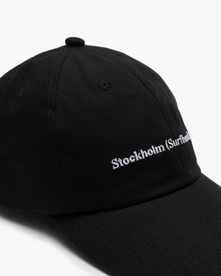 帽子 Stockholm (Surfboard) Club PAC BLACK Stockholm Surfboard Club Pac Logo Cap Black - Vallgatan 12