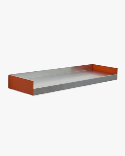 Our Society Kompakt Shelf Orange Gloss/Raw Aluminum