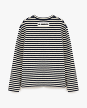 Jil Sander+ Boiled Wool Crew Neck Sweater Marinière