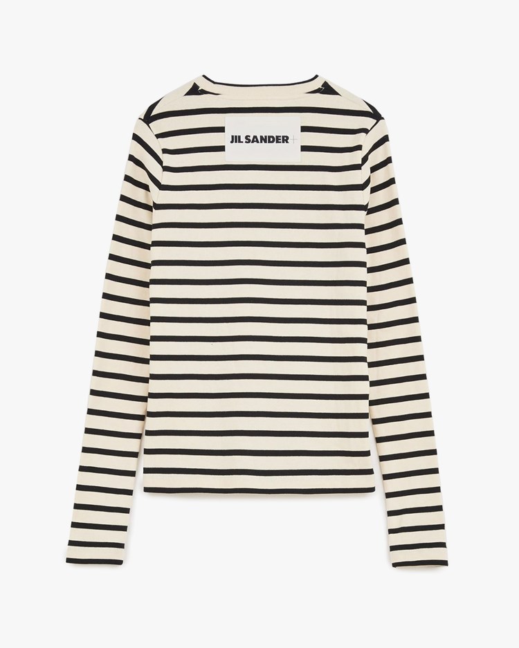 Tシャツ・カットソー Jil Sander Bluejay Cotton Long Sleeved Top Jil Sander+ Striped Long Sleeve Top W Bluejay - Vallgatan 12