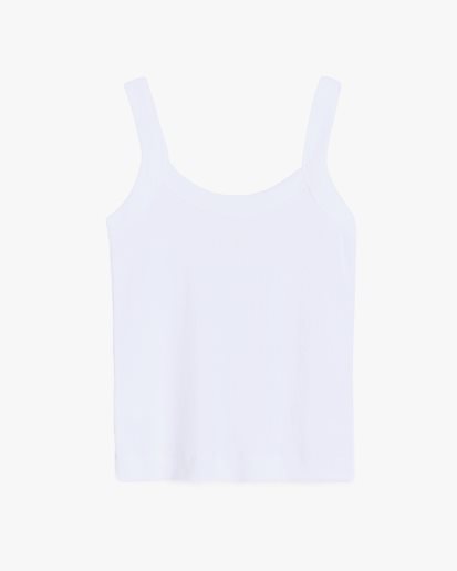 By Malene Birger Frillio Tank Top 	Pure White