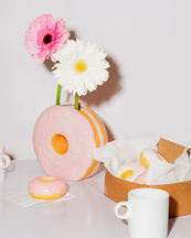 Doiy Donut Candle Holder Pink